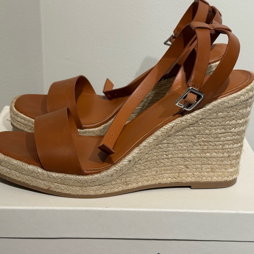 a new day Tan Wedge Sandals